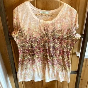 Maurices burnout leaf patterned tee